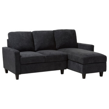 Grayson Reversible Sectional Sofa, Dark Gray