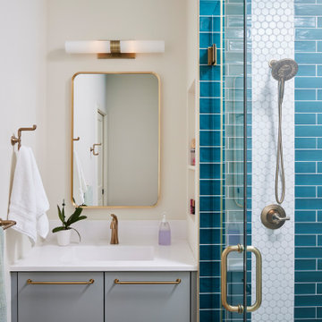Colorful & Classic Bathroom Remodel