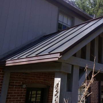 Weathered Copper Roofing