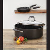 Advanced Hard-Anodized Nonstick Gray 7-1/2-Quart Covered Wide Stockpot