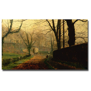 'Stapleton Park near Pontefract' Canvas Art by John Grimshaw