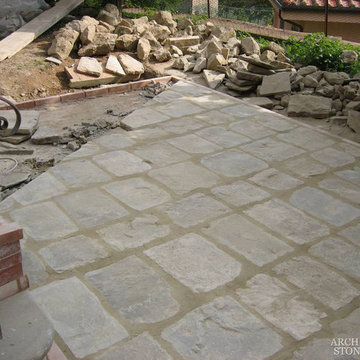 Stone Pavers – Antique, Reclaimed Limestone ‘Cobble Stone’ pavers