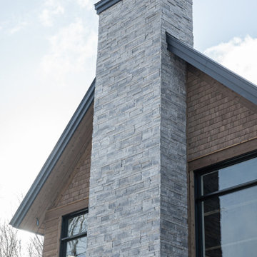 Contemporary house with Willki stone veneer siding