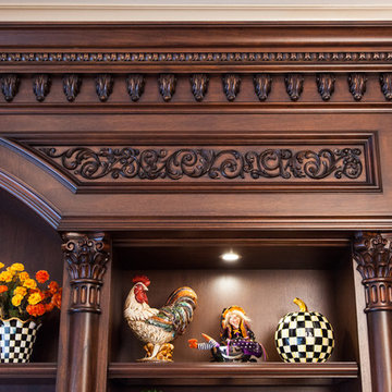 Kitchen Unit Carving Wood