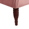 Samuel 66" Tufted Chaise Lounge, Right-Arm Facing, Dusty Pink Velvet