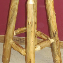 Barn Wood Bars - Log Bar Stool - Products