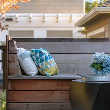 Modern Deck on a Tudor Home