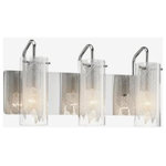 Elan Lighting - Elan Lighting 83070 Krysalis - 3 Light Bath Vanity - Like haute couture for your lighting, the KrysalisKrysalis 3 Light Bat Chrome Clear Glass WUL: Suitable for damp locations Energy Star Qualified: n/a ADA Certified: n/a  *Number of Lights: Lamp: 3-*Wattage:60w A15 or B11 bulb(s) *Bulb Included:No *Bulb Type:A15 or B11 *Finish Type:Chrome
