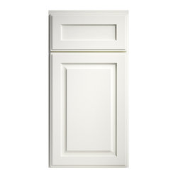 Chalet White Raised Panel Cabinets - Kitchen Cabinetry