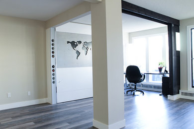 Minimalist home design photo in Calgary