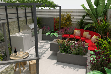 Photo of a modern garden in Sussex.