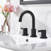 Widespread Bath Faucet,WF015-1, Matte Black