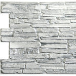 Dundee Deco - White Flagstone 3D Wall Panels, Set of 5, Covers 28.1 Sq Ft - Dundee Deco's 3D Falkirk Retro are lightweight 3D wall panels that work together through an automatic pattern repeat to create large-scale dimensional walls of any size and shape. Dundee Deco brings a flowing, soothing texture with a touch of luxury. Wall panels work in multiples to create a continuous, uninterrupted dimensional sculptural wall. You can cover an existing wall with wall tiles or disguise wallpaper or paneled wall. These modern wall tiles create a sculptural and continuous dimensional surface to any room setting through patterning. Dundee Deco tile creates a modern seamless pattern on a feature wall or art piece.