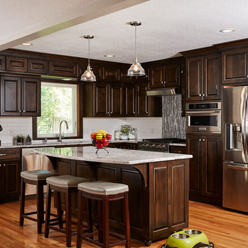 Open Concept Kitchen With Traditional Elegance