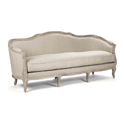 Maison CFH007-3 Hemp Sofa in Limed Grey Oak - Sofas