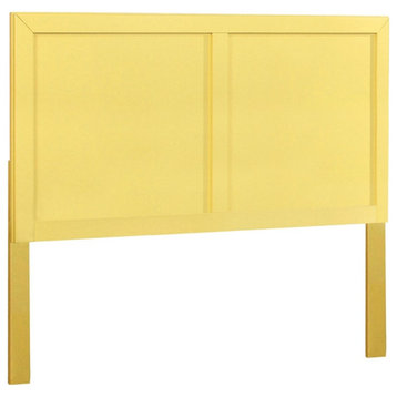 Furniture of America Lupin Wood Full/Queen Kids Headboard in Lemon Yellow