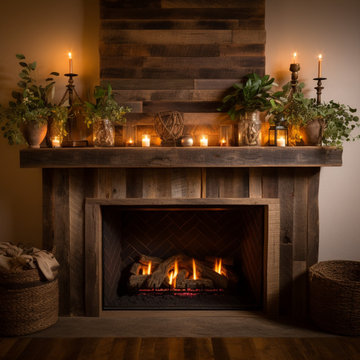 Beautiful Simple Wood Beam Fireplace Mantels