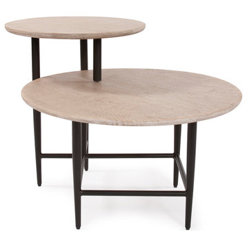 Duo Height Round Coffee Table