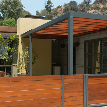 Modern Fence and Walkway