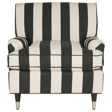 Safavieh Chloe Club Chair, Black, White