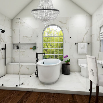 Beachy White Bathroom
