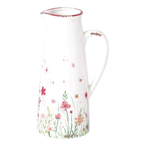 Concord Earthenware Pitcher Ivory And White Transitional Pitchers By Virventures