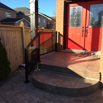 Aluminum and Tinted Glass Porch Railings - 126