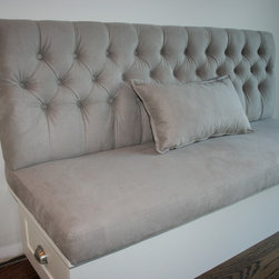 Custom Sectional Sof - Designer Fabric - Dining Benches