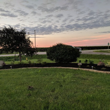 Raised Corner Landscape Bed