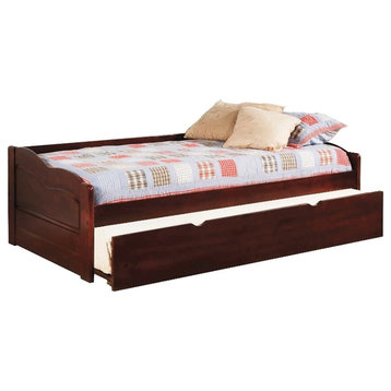Furniture of America Bateman Wood Daybed with Care Kit in Cherry
