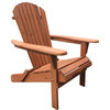 W Unlimited Oceanic Wooden Patio Adirondack Chair in Walnut