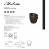 Mayne Modesto 20" Outdoor Planters, Espresso