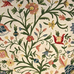 Crewel Fabrics Drapes and Curtains - Curtain Fabric