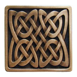 Inviting Home Inc. - Celtic Isles Knob, Antique-Style Copper - Cabinet And Drawer Knobs