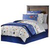 Lullaby Bedding Space Printed Quilted, Space Collection, Euro Shams