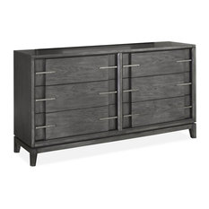 Solid Wood 6 Drawer Dresser Dressers Houzz Magnussen Home Furnishings Proximity Heights Double Drawer Dresser Dressers