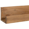 Levie 24" Wood Wall Shelf Set, Natural 2 Piece