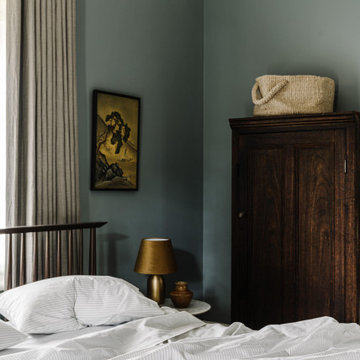 Percale Bedding in Ash Ticking Stripe