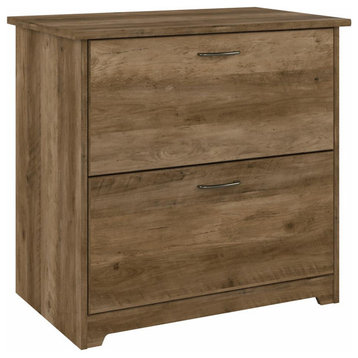 Bush Furniture Cabot 2 Drawer Lateral File Cabinet, Reclaimed Pine
