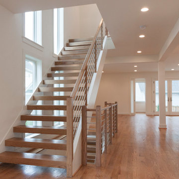 Project #48 | Contemporary Staircase with Warm Tones
