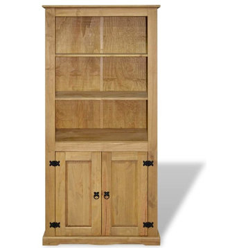 vidaXL Solid Wood Pine Cupboard Corona Range Side Cabinet Bookcase Highboard