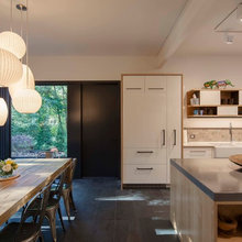 old ferry kitchen plywood trim