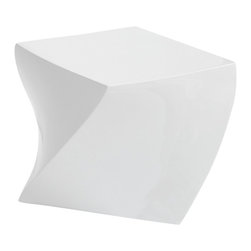 Cube Ottoman | White - Footstools And Ottomans