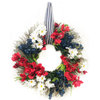 Glad Remembrance Wreath With Ribbon