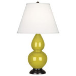 Robert Abbey - Robert Abbey CI11X Small Double Gourd - One Light Table Lamp - Shade Included: TRUE  Cord Color: BlackSmall Double Gourd One Light Table Lamp Citron/Deep Patina Bronze *UL Approved: YES *Energy Star Qualified: n/a  *ADA Certified: n/a  *Number of Lights: Lamp: 1-*Wattage:150w A bulb(s) *Bulb Included:No *Bulb Type:A *Finish Type:Citron/Deep Patina Bronze