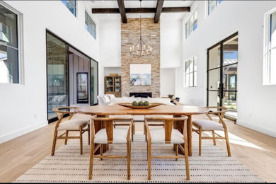 Example of a dining room design in Austin