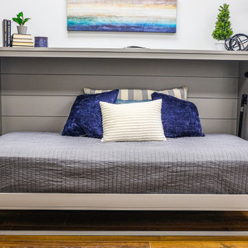 Custom Built Horizontal Twin Size Murphy Bed Cabinet
