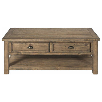 Monterey Solid Wood Coffee Table, Reclaimed Natural