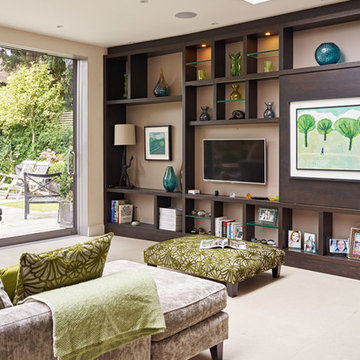 Walnut & Glass Display