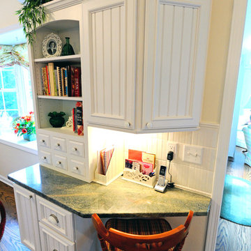 Galley kitchen & family room remodeled into a large kitchen